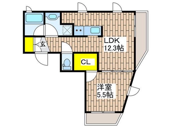 Cube川名　126の物件間取画像